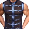 NEK Men's Blue Metallic Shirt