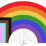 Giant Hand Fan RAINBOW