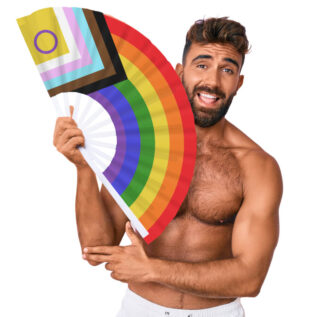 Giant Hand Fan RAINBOW