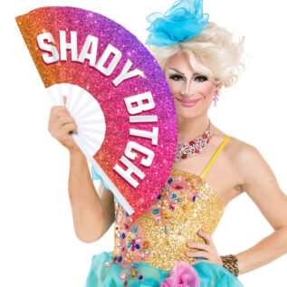 Giant Hand Fan SHADY BITCH - DRAG QUEEN
