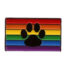 Pride Pin: Pup Paw on Rainbow Flag