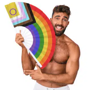 Giant Hand Fan RAINBOW