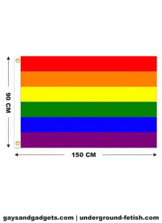 Rainbow Flag Printed 90 x 150 cm