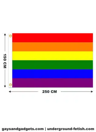 Rainbow Flag Stitched 150 x 250 cm