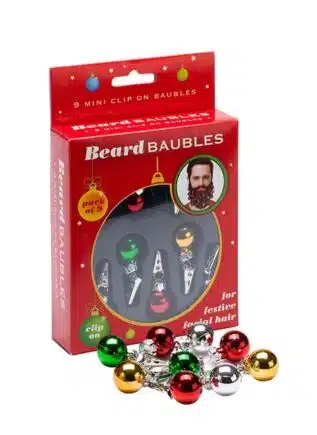 Beard Christmas Baubles 9 pack