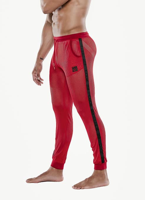 CODE 22 See Me Mesh Jogger Red