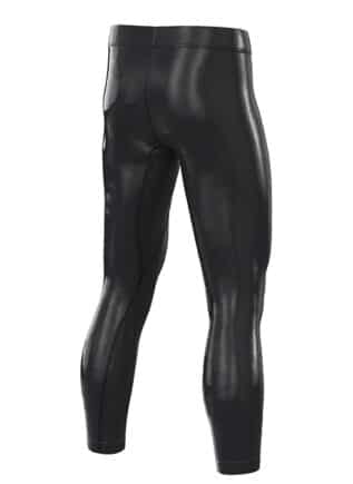 Geronimo Shiny Vinyl Long Sport Trousers Black