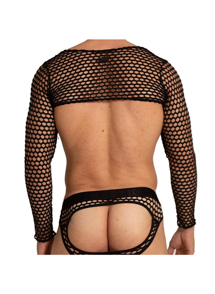 Gigo Fetish Hole Shoulder Harness Black