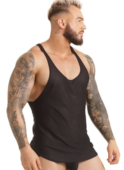 Gigo Sport Mesh Tank Black