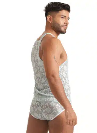 Gigo Vibrant Lace Tank Blue