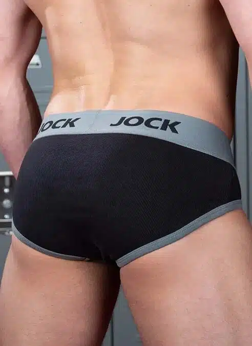 Jock by Mr. S Ribbed Sports Brief Black