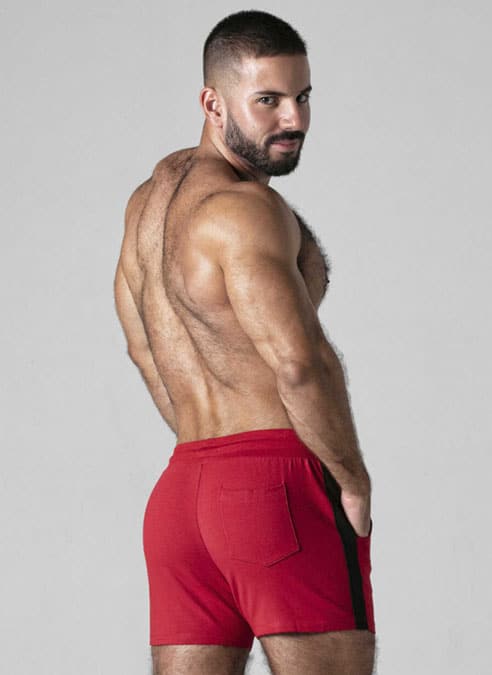 Locker Gear Touch It Shorts Red