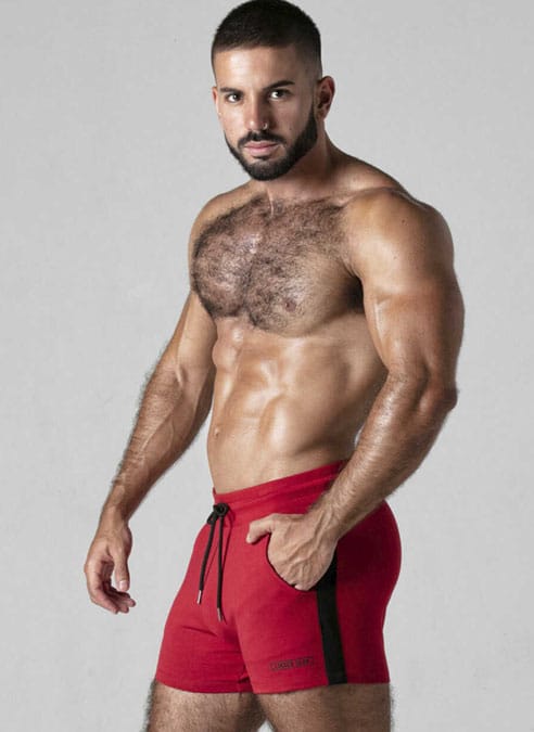 Locker Gear Touch It Shorts Red