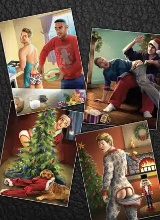 Paul Richnmond Gay Christmas Card Set