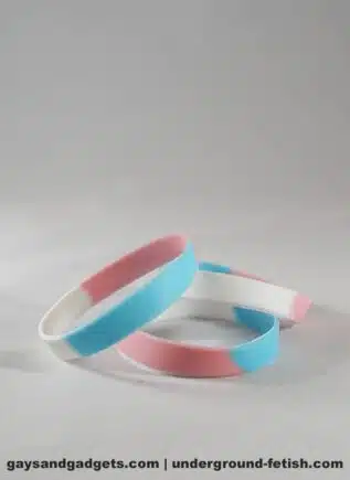 Trans Pride Silicone Bracelet Tie-Dye