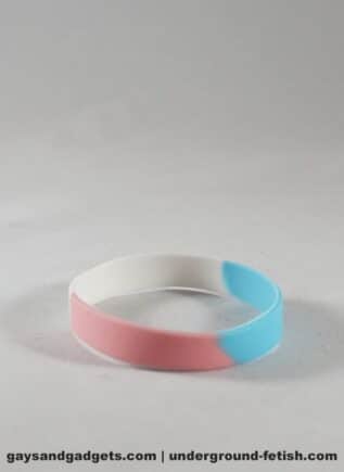 Trans Pride Silicone Bracelet Tie-Dye