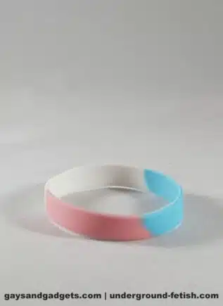 Trans Pride Silicone Bracelet Tie-Dye