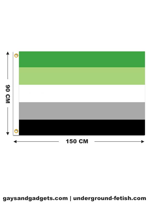 Aromantic Pride Flag Printed 90 x 150 cm