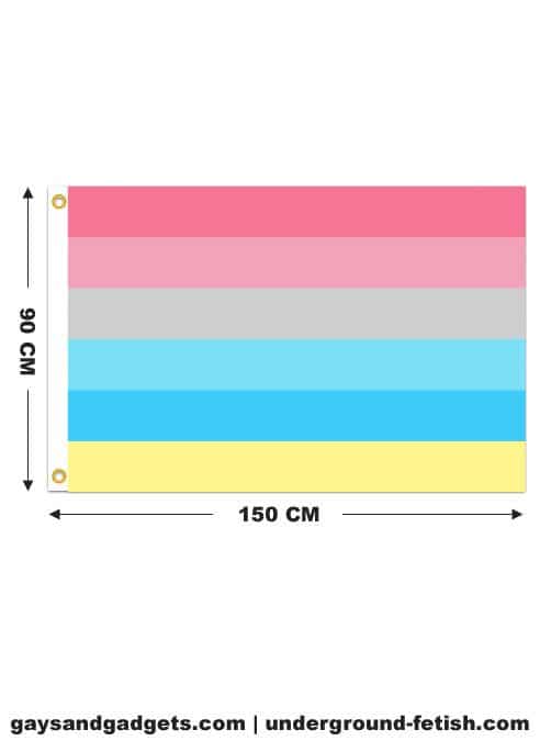 Genderflux Pride Flag Printed 90 x 150 cm