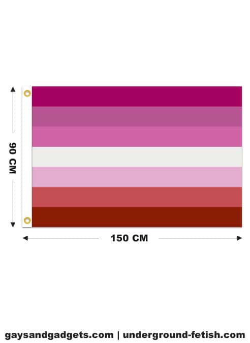 Lesbian Pride Flag Printed 90 x 150 cm