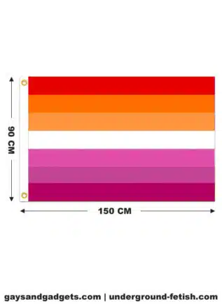 Lesbian Sunset Pride Flag Printed 90 x 150 cm