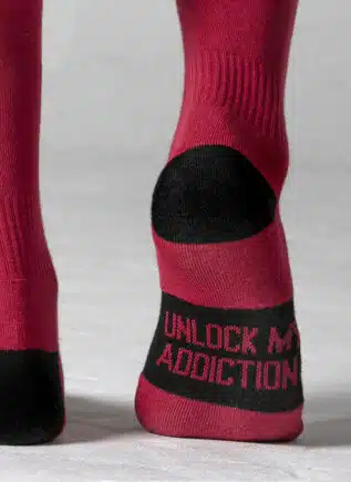 Locker Gear Knee High Socks Red
