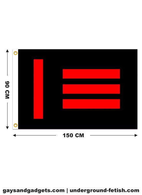 Master Slave Pride Flag Printed 90 x 150 cm