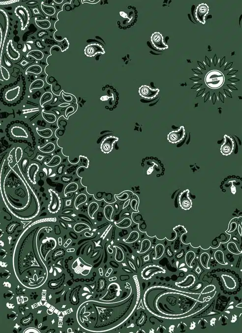 Mr. S Neck Hanky with Zipper Pocket Hunter