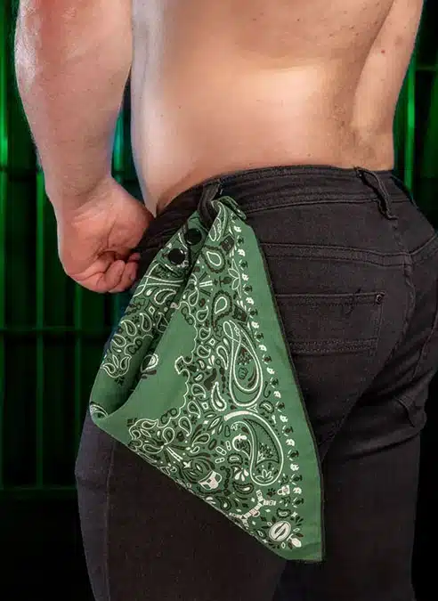 Mr. S Neck Hanky with Zipper Pocket Hunter