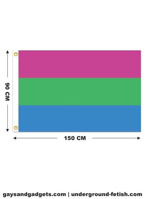 Polysexual Pride Flag Printed 90 x 150 cm