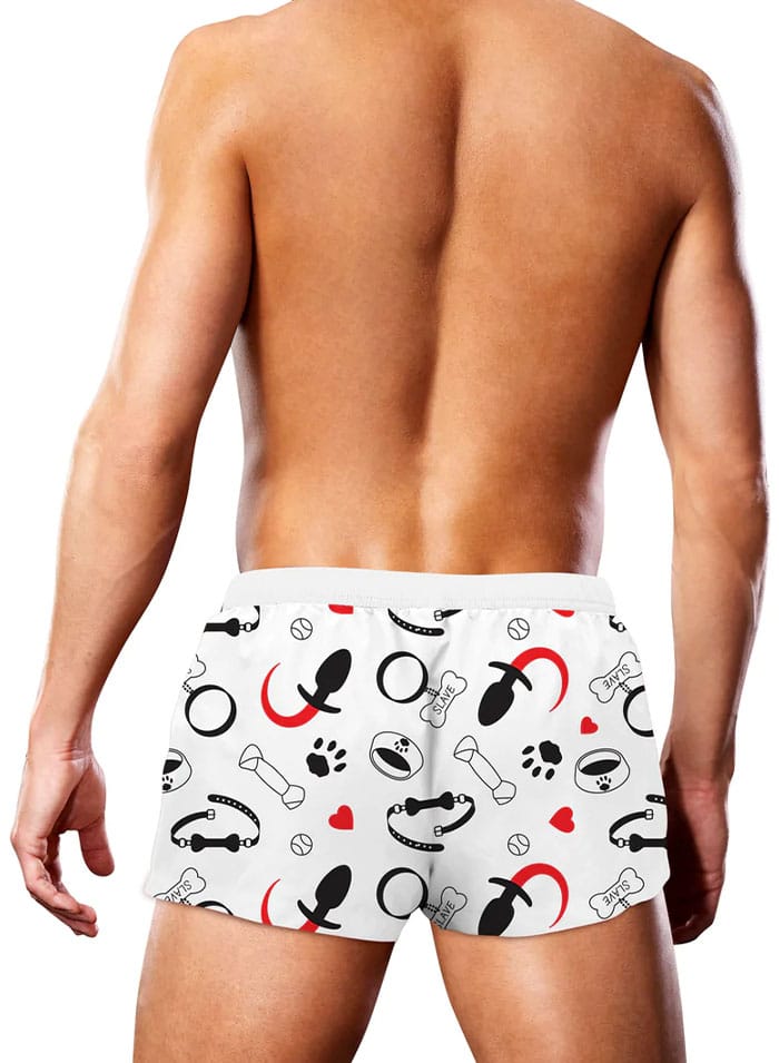 Prowler Swim Trunk Pup Print White