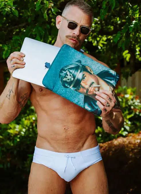 Tom of Finland Day & Night Recycled Laptop Sleeve 13"