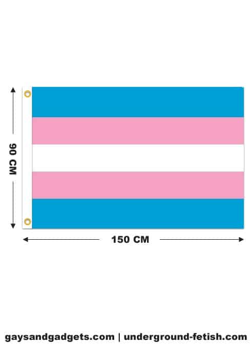 Transgender Pride Flag Printed 90 x 150 cm