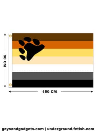 Bear Pride Flag Printed 90 x 150 cm