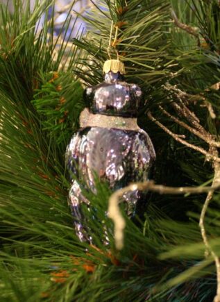 Blue Bear Christmas Ornament