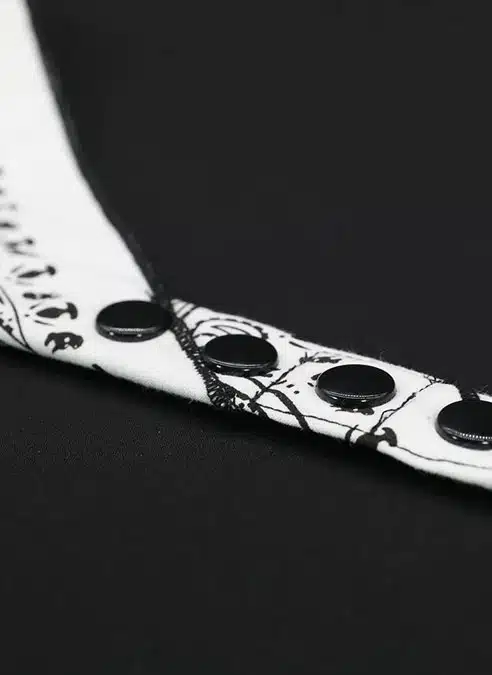 Mr. S Neck Hanky with Zipper Pocket White