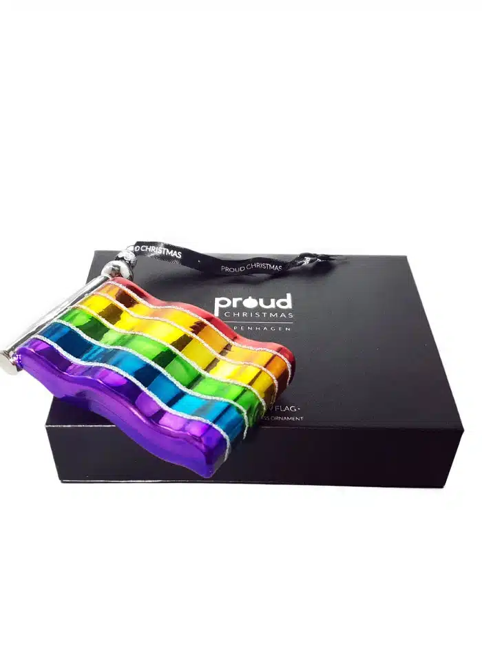 Proud Christmas Rainbow Flag Ornament