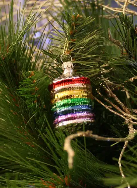 Rainbow Lantern Christmas Ornament