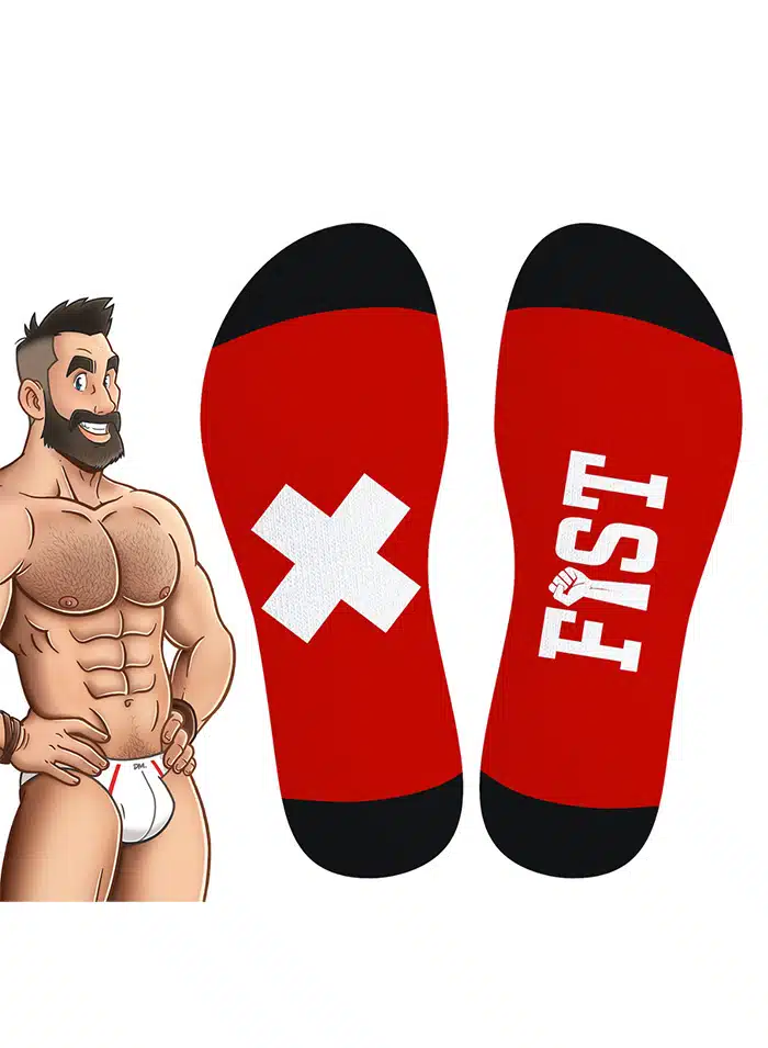 SneakXX Football Socks Red FIST