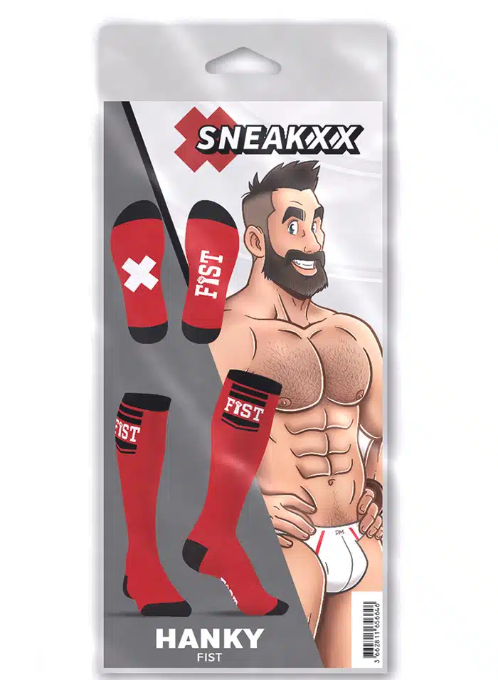 SneakXX Football Socks Red FIST
