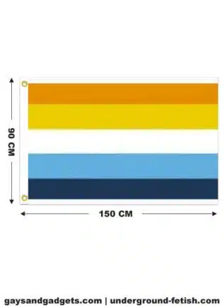Aroace Pride Flag Printed 90 x 150 cm