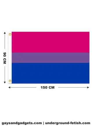 Bisexual Pride Flag Printed 90 x 150 cm