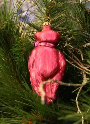Pink Bear Christmas Ornament