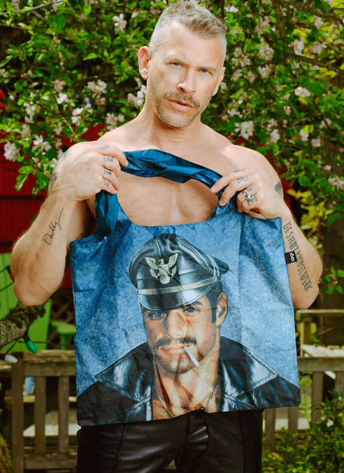 Tom of Finland Day & Night Recycled Foldable Tote