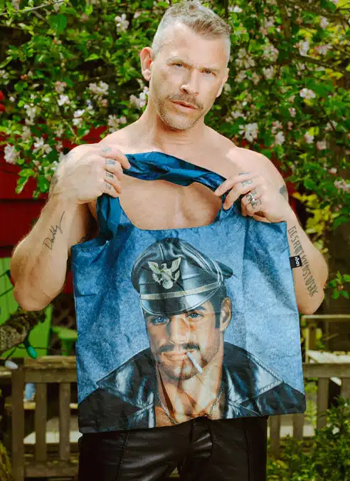 Tom of Finland Day & Night Recycled Foldable Tote