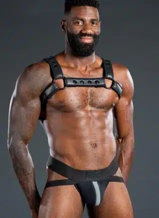 Mr. S Neo Air Mesh Jock Black / Grey