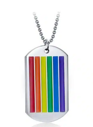 Rainbow Dog Tag