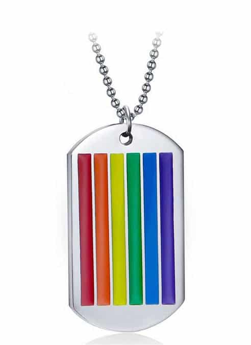 Rainbow Dog Tag