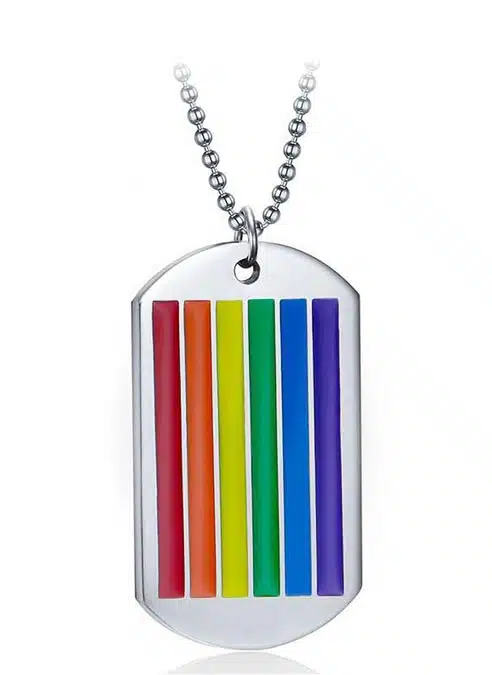 Rainbow Dog Tag