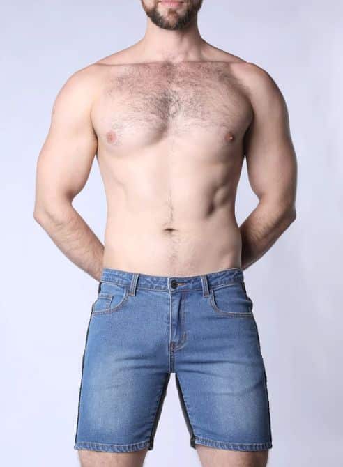 CellBlock13 Saddleback Denim Short Light Blue